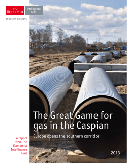 The Great Game for gas in the Caspian