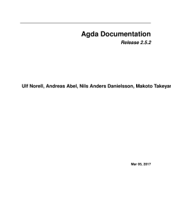 Agda Documentation