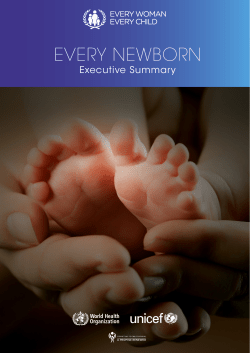 Every Newborn action plan