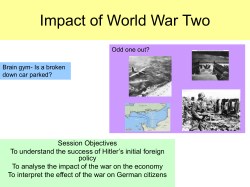 Impact of World War Two