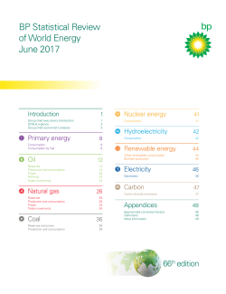 BP Statistical Review of World Energy 2017