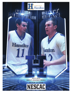 team guide - Hamilton College