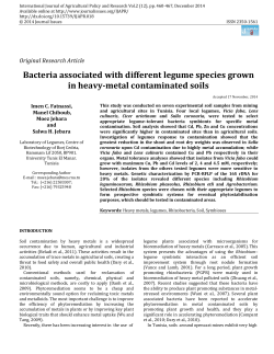 Bacteria associated with different legume species grown in heavy