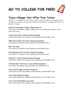 GO TO COLLEGE FOR FREE!