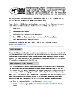 Hay everyone! The first show is almost a month away. April 16