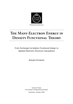 The Many-Electron Energy in Density Functional Theory