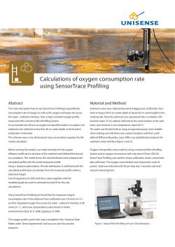 Calculations of oxygen consumption rate using