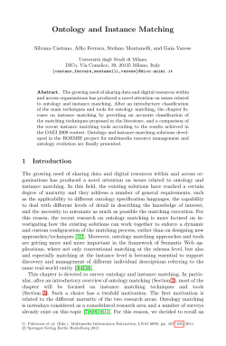 Ontology and Instance Matching