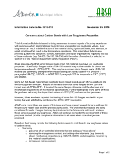 Information Bulletin No. IB16-018 November 25, 2016