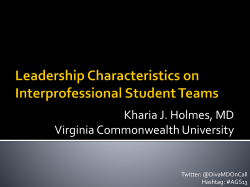 Leadership Characteristics on Inter