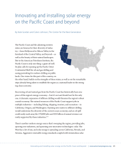 Innovating and installing solar energy on the Pacific Coast and beyond