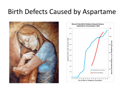 Birth Defects caused by Aspartame