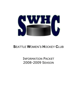 SWHC_2008-09_Info_Packet - Seattle Women`s Hockey Club