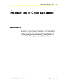 Introduction to Color Spectrum