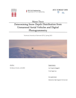 Determining Snow Depth Distribution from Unmanned Aerial