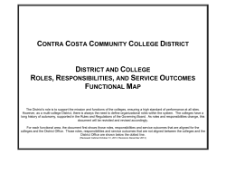 district office service outcomes - Contra Costa Community College