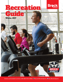 Recreation Guide - Brock University