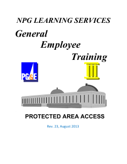 npg learning services - Pacific Gas and Electric Company