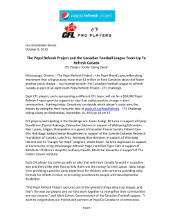 For immediate release - Hamilton Health Sciences