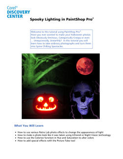 Spooky Lighting in PaintShop Pro