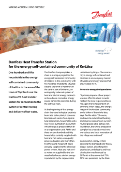 Danfoss Heat Transfer Station for the energy self