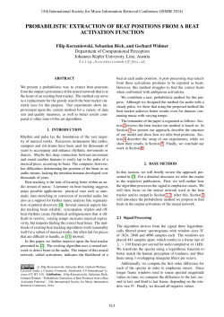 Probabilistic Extraction of Beat Positions from a Beat Activation