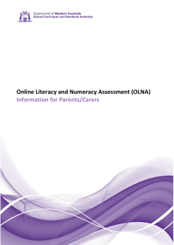 OLNA - SCSA - School Curriculum and Standards Authority