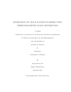 generation of crack random numbers using three