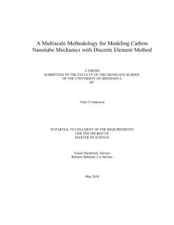 A Multiscale Methodology for Modeling Carbon Nanotube
