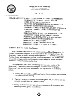 DoD Net-Centric Data Strategy
