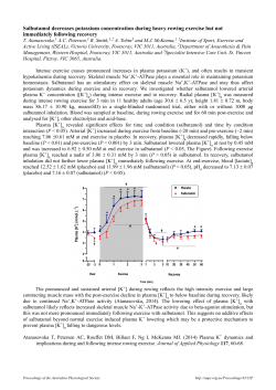 Salbutamol decreases potassium concentration during