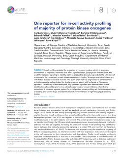 One reporter for in-cell activity profiling of majority of protein kinase