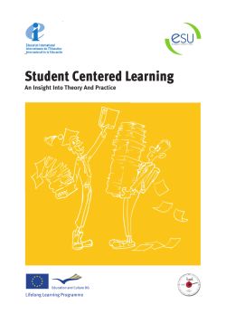 Student Centered Learning: An Insight Into Theory And Practice