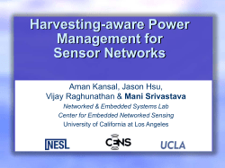 This Century Challenges: Sensor Networks for