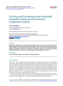 Proving and Extending Greub-Reinboldt Inequality Using the Two