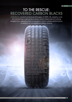 to the rescue: recovered carbon blacks