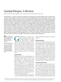 Genital Herpes: A Review - American Academy of Family Physicians