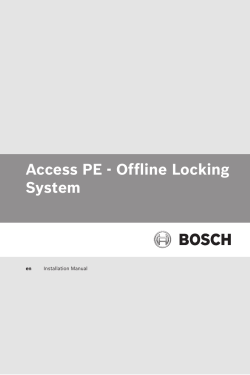 Access PE 3.1 - Offline Locking System