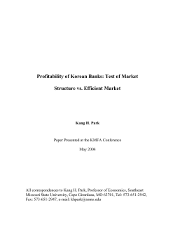 Specification of the Models