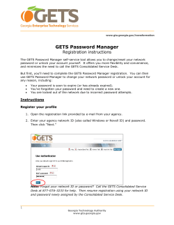 GETS Password Manager