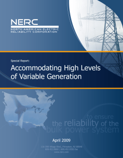 the reliability of the bulk power system