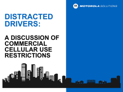distracted drivers - Motorola Solutions