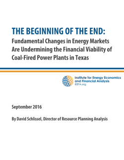Texas - Institute for Energy Economics and Financial Analysis (IEEFA)