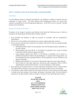 Standard Operating Procedures Central Massachusetts Regional