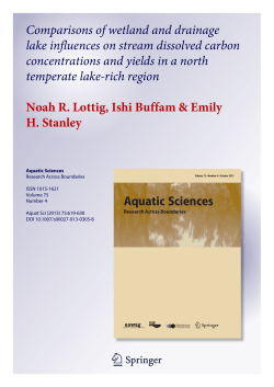 Comparisons of wetland and drainage lake influences