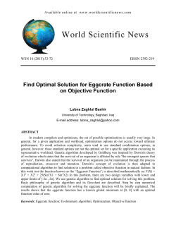 Find Optimal Solution for Eggcrate Function Based on Objective