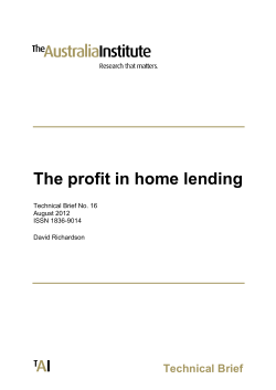 The profit in home lending