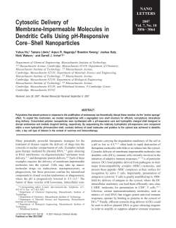 Cytosolic Delivery of Membrane