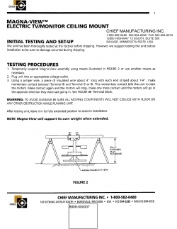 MagnaView INSTALLATION INSTRUCTIONS