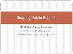 Reading Public Schools - RPSEducatorEvaluation